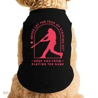 Playing The Game Baseball Doggie Tank thumb 0