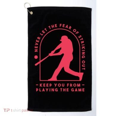 Playing The Game Baseball Golf Towel