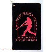 Playing The Game Baseball Golf Towel thumb 0