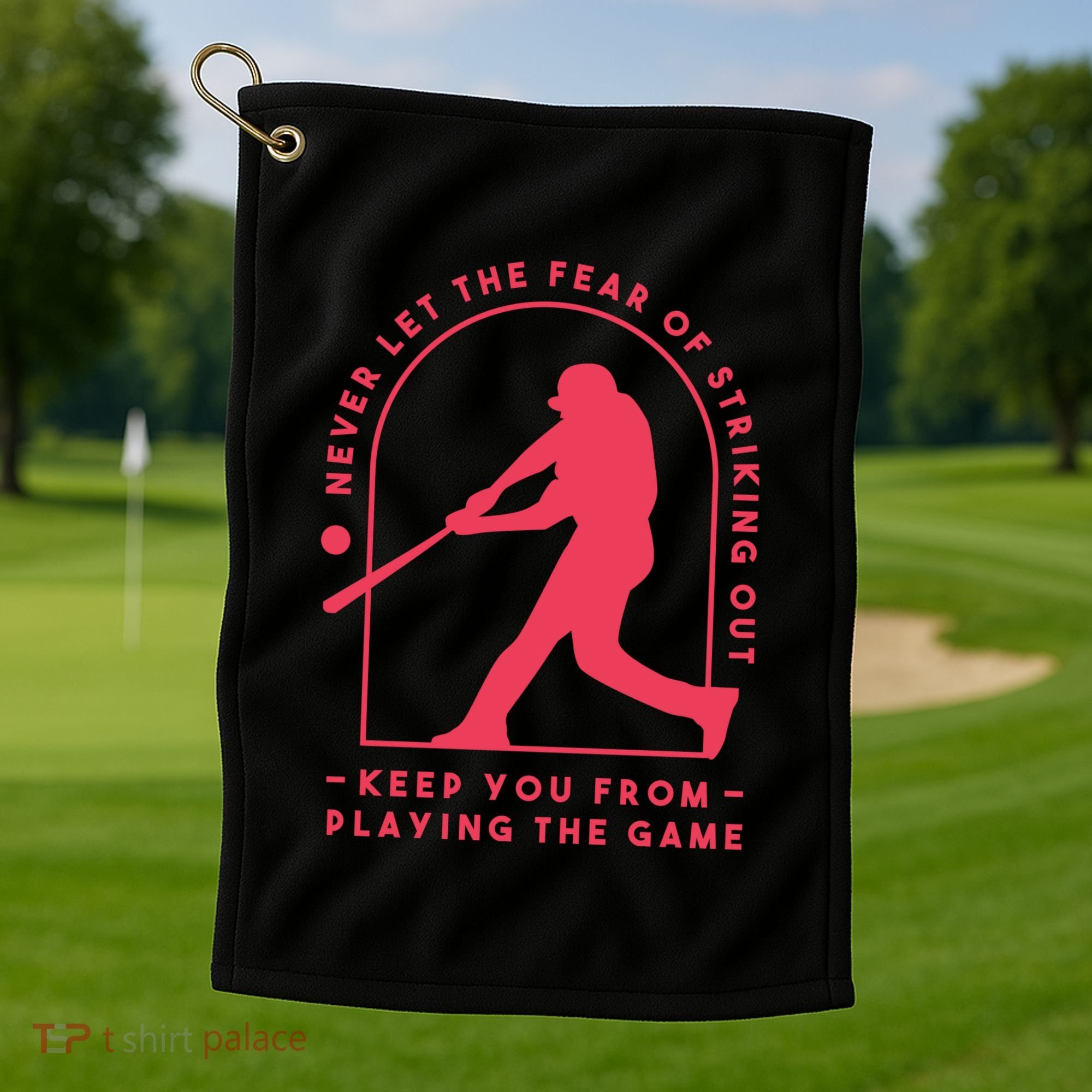 Playing The Game Baseball Golf Towel