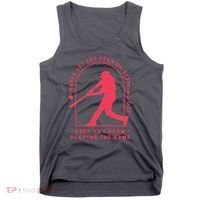 Playing The Game Baseball Tank Top thumb 0