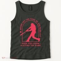 Playing The Game Baseball Tank Top thumb 2