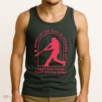 Playing The Game Baseball Tank Top thumb 3