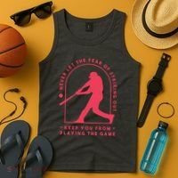 Playing The Game Baseball Tank Top thumb 4
