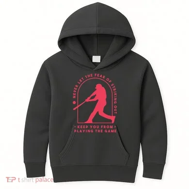 Playing The Game Baseball Kids Hoodie