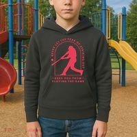 Playing The Game Baseball Kids Hoodie thumb 2
