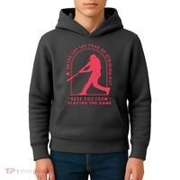 Playing The Game Baseball Kids Hoodie thumb 4