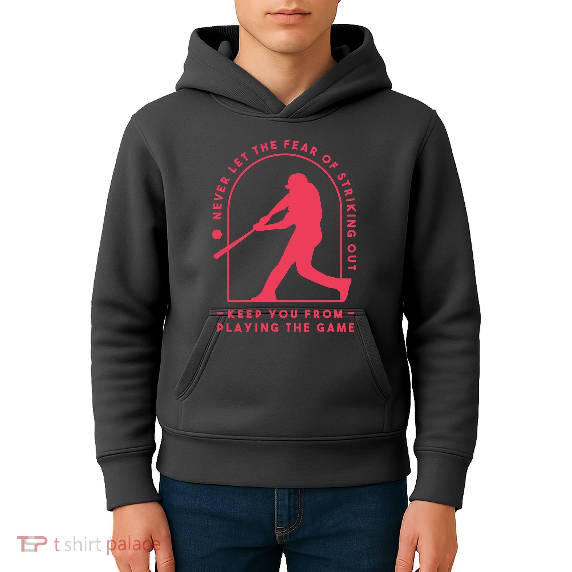 Playing The Game Baseball Kids Hoodie