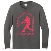 Playing The Game Baseball Kids Long Sleeve Shirt thumb 0
