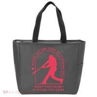 Playing The Game Baseball Tote Bag thumb 0