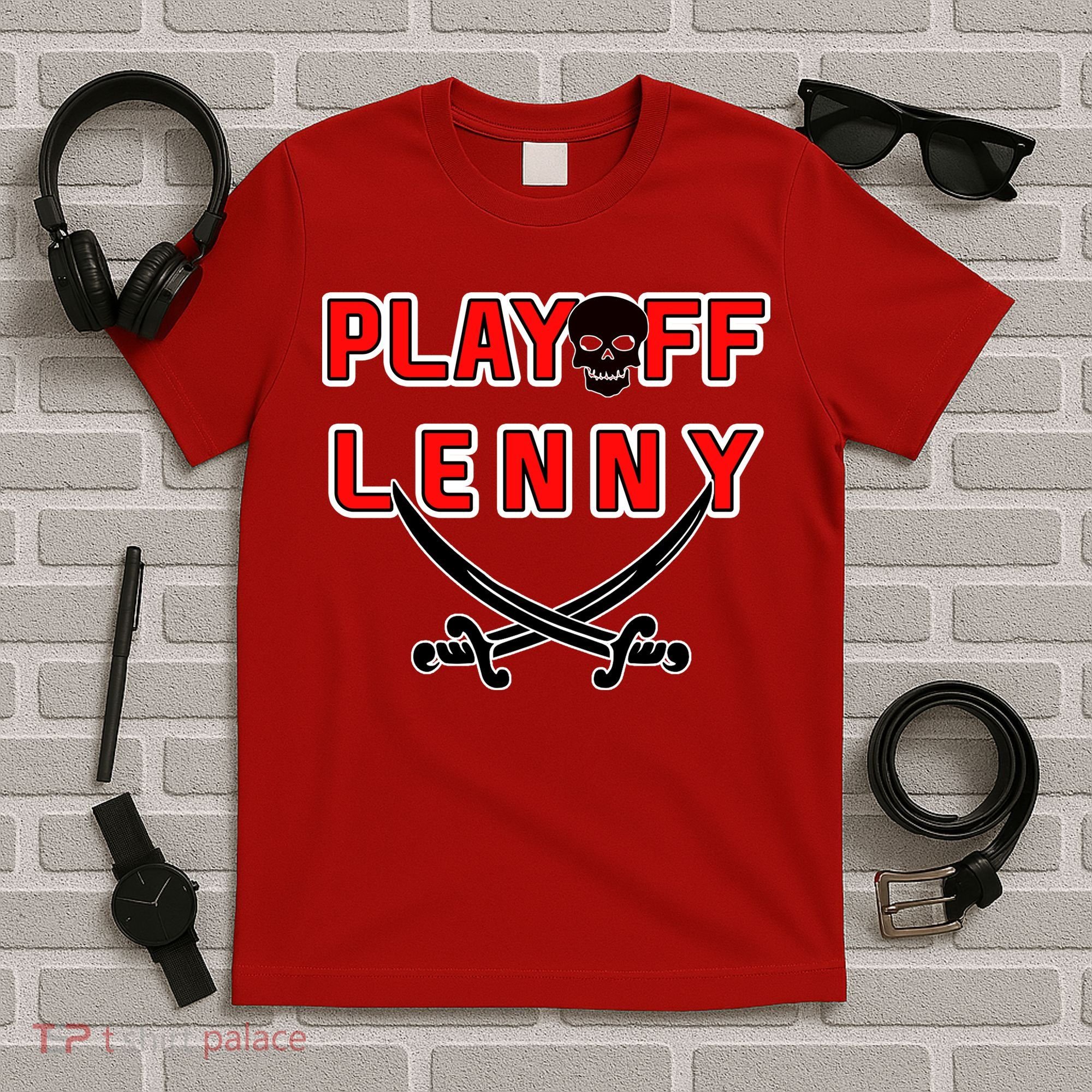 Playoff Lenny Tampa Bay Football Skull T-Shirt