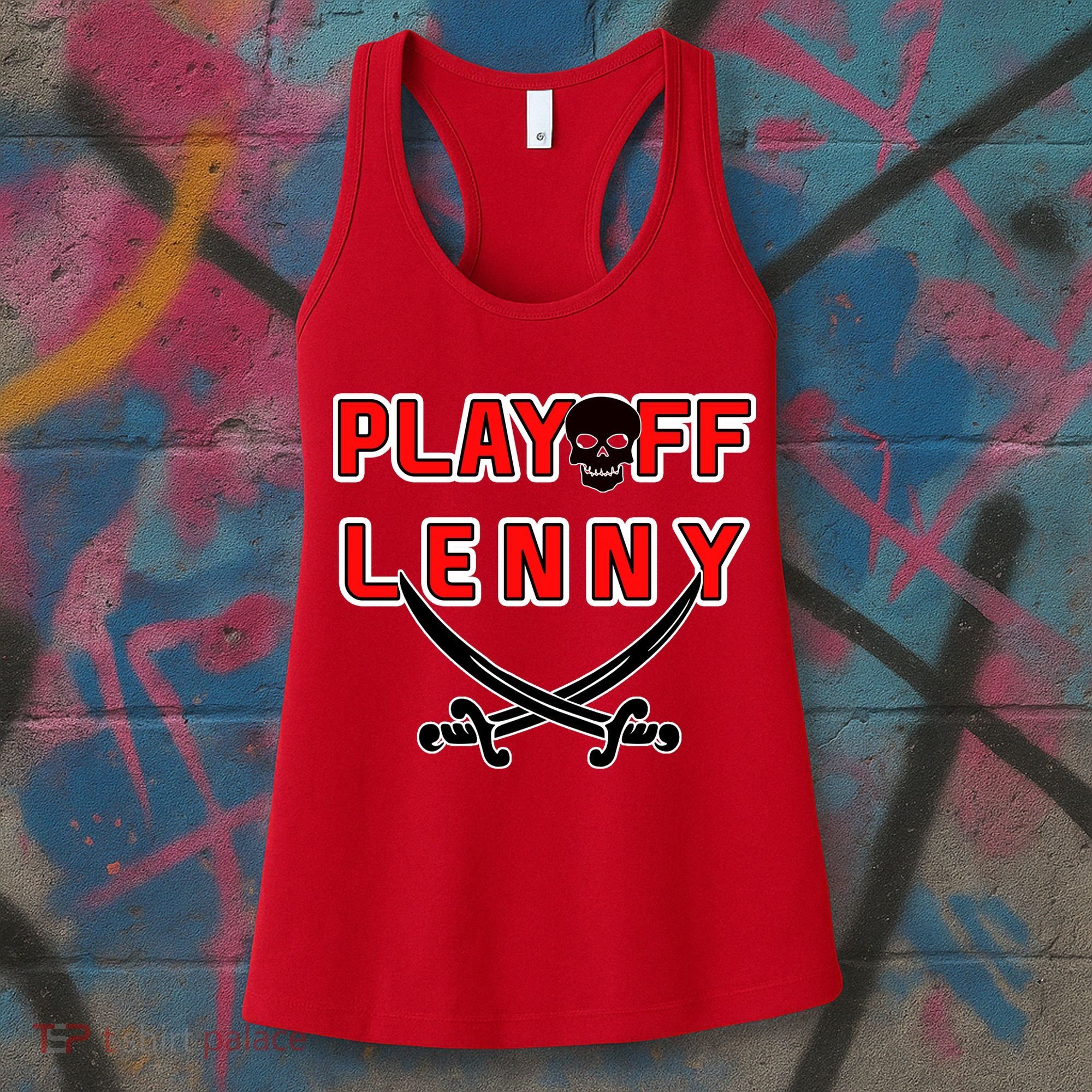 Playoff Lenny Tampa Bay Football Skull Women's Tank Top