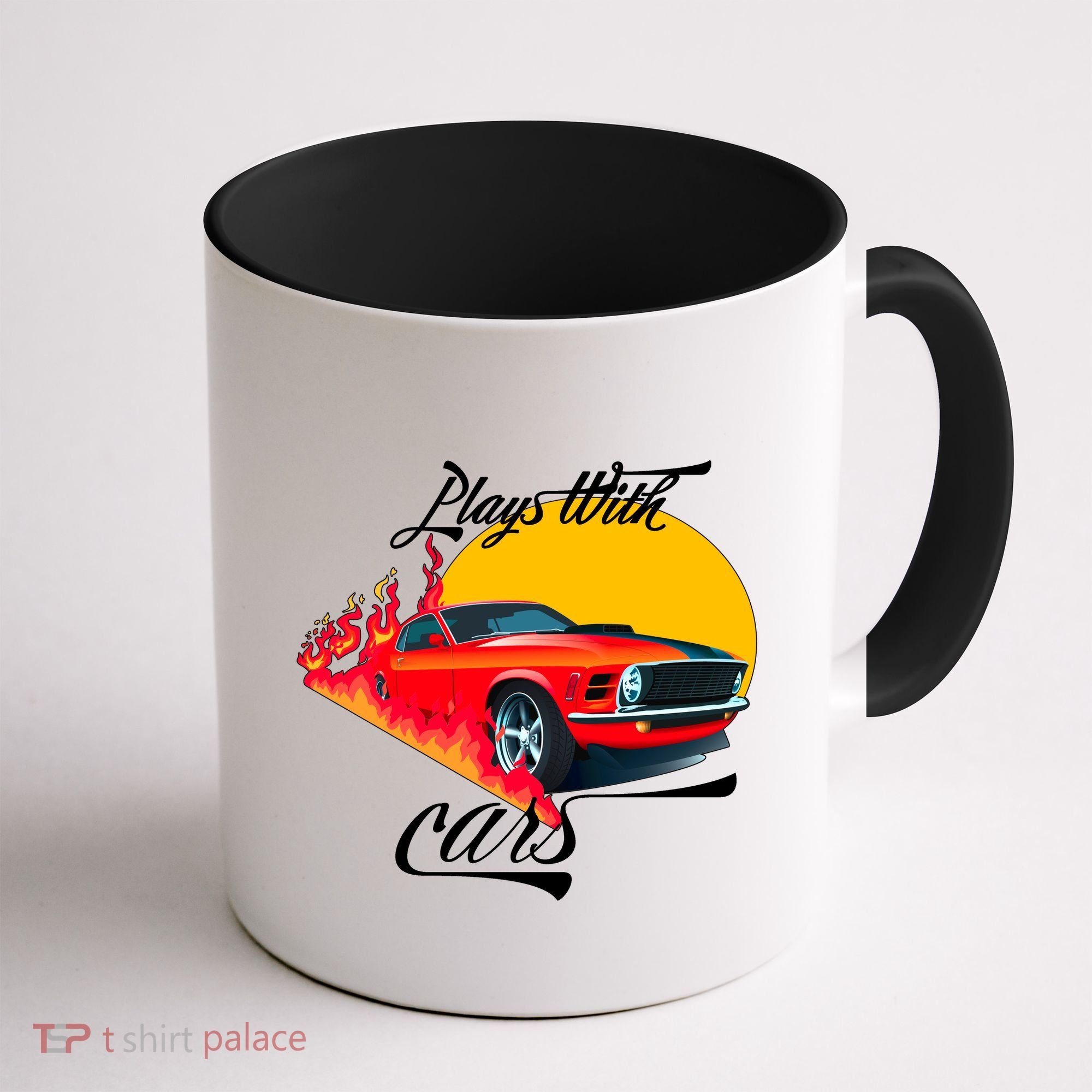 Plays With Cars Matching Family Coffee Mug