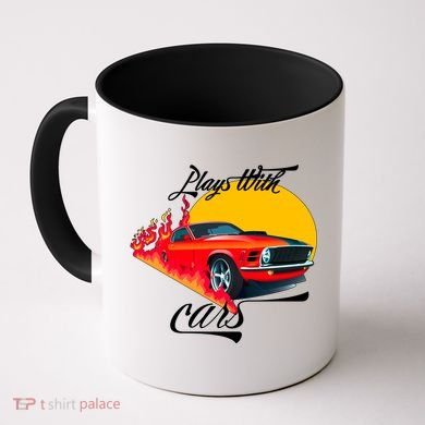 Plays With Cars Matching Family Coffee Mug