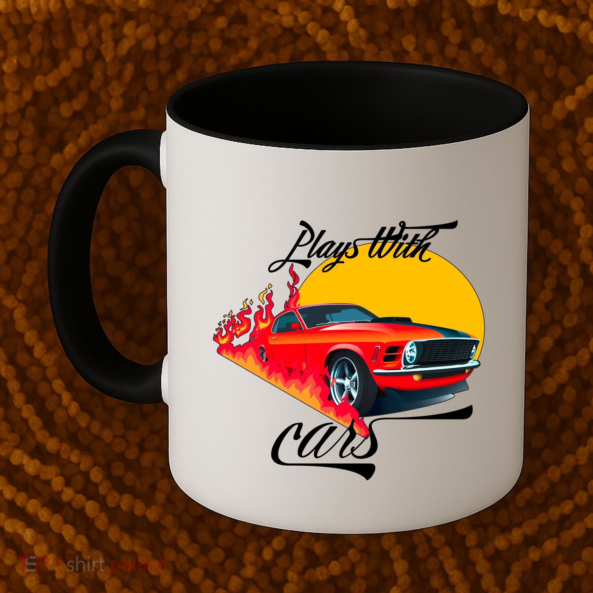 Plays With Cars Matching Family Coffee Mug