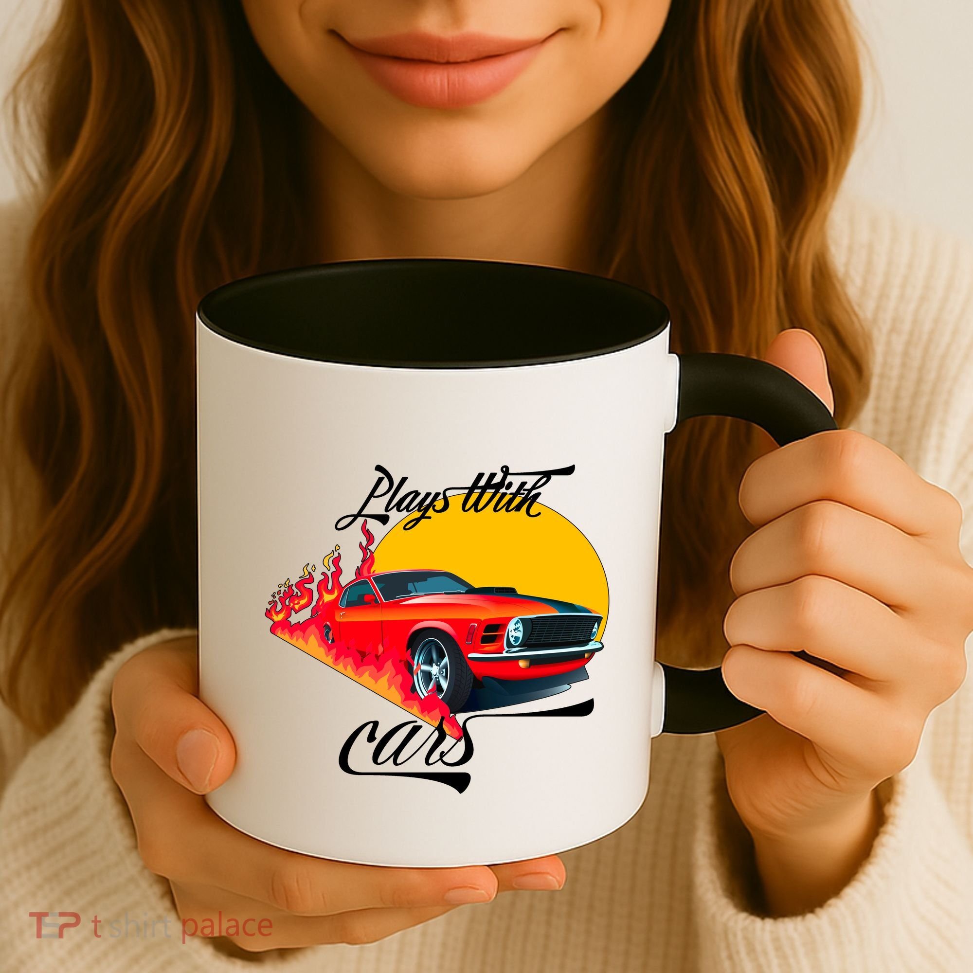 Plays With Cars Matching Family Coffee Mug