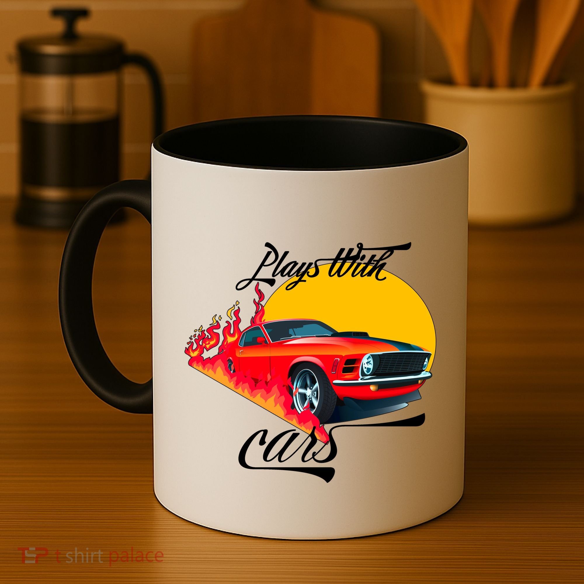 Plays With Cars Matching Family Coffee Mug