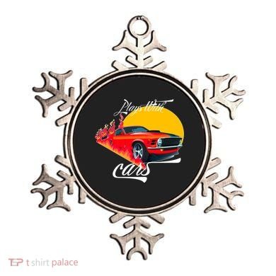Plays With Cars Matching Family Ornament