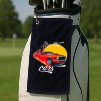 Plays With Cars Matching Family Golf Towel thumb 2