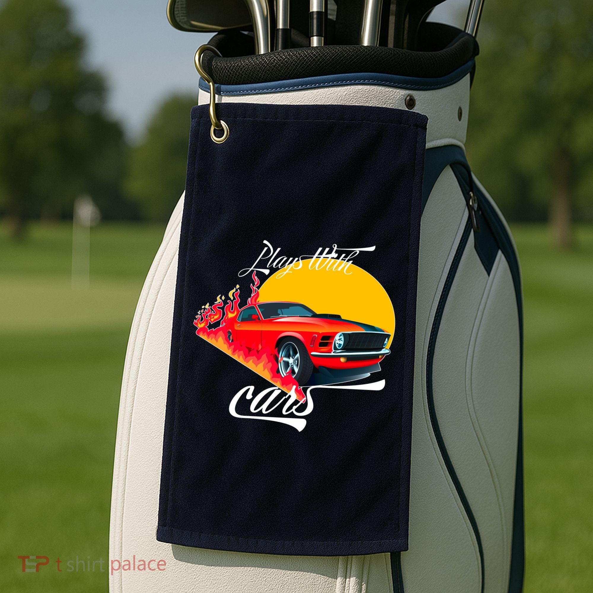 Plays With Cars Matching Family Golf Towel