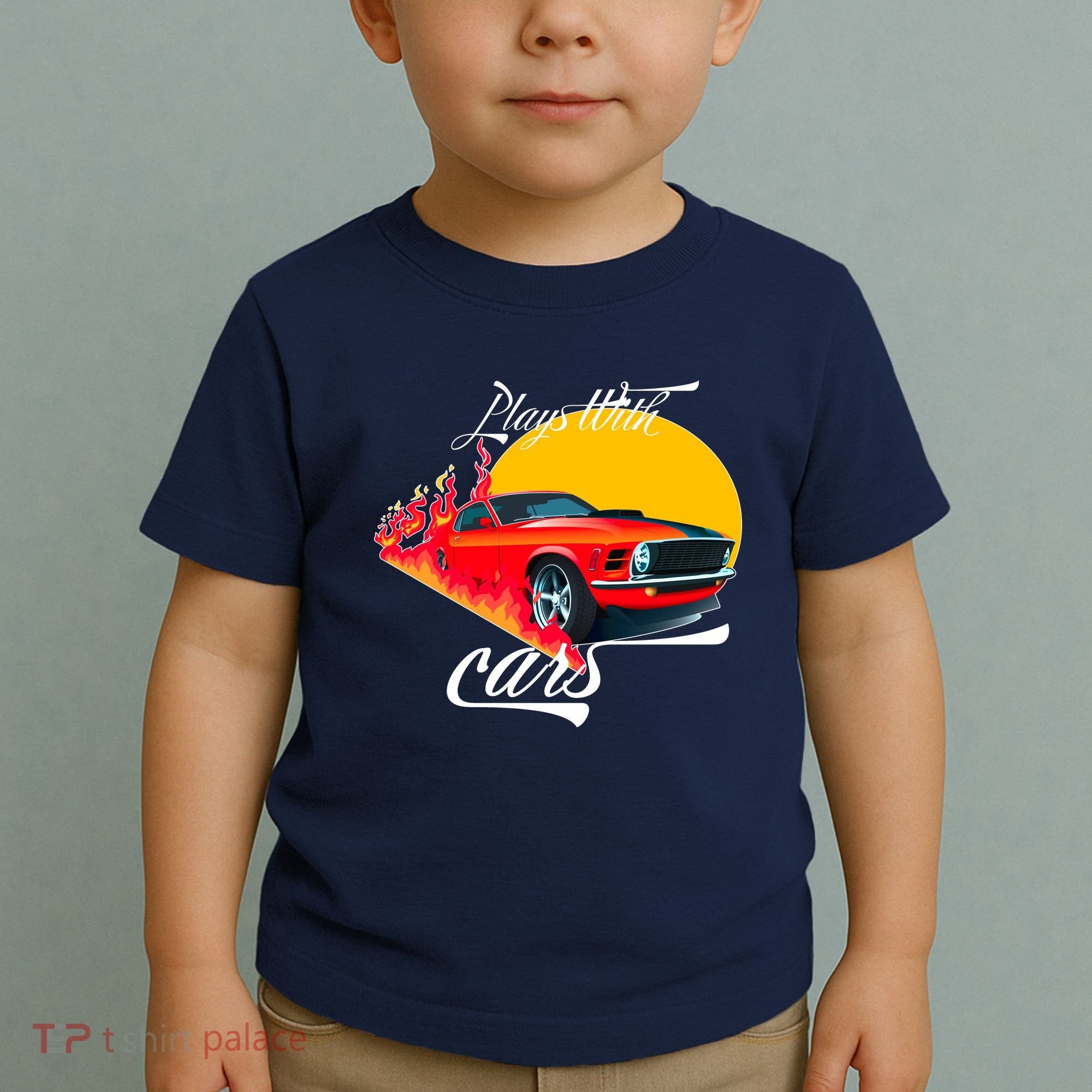 Plays With Cars Matching Family Toddler T-Shirt