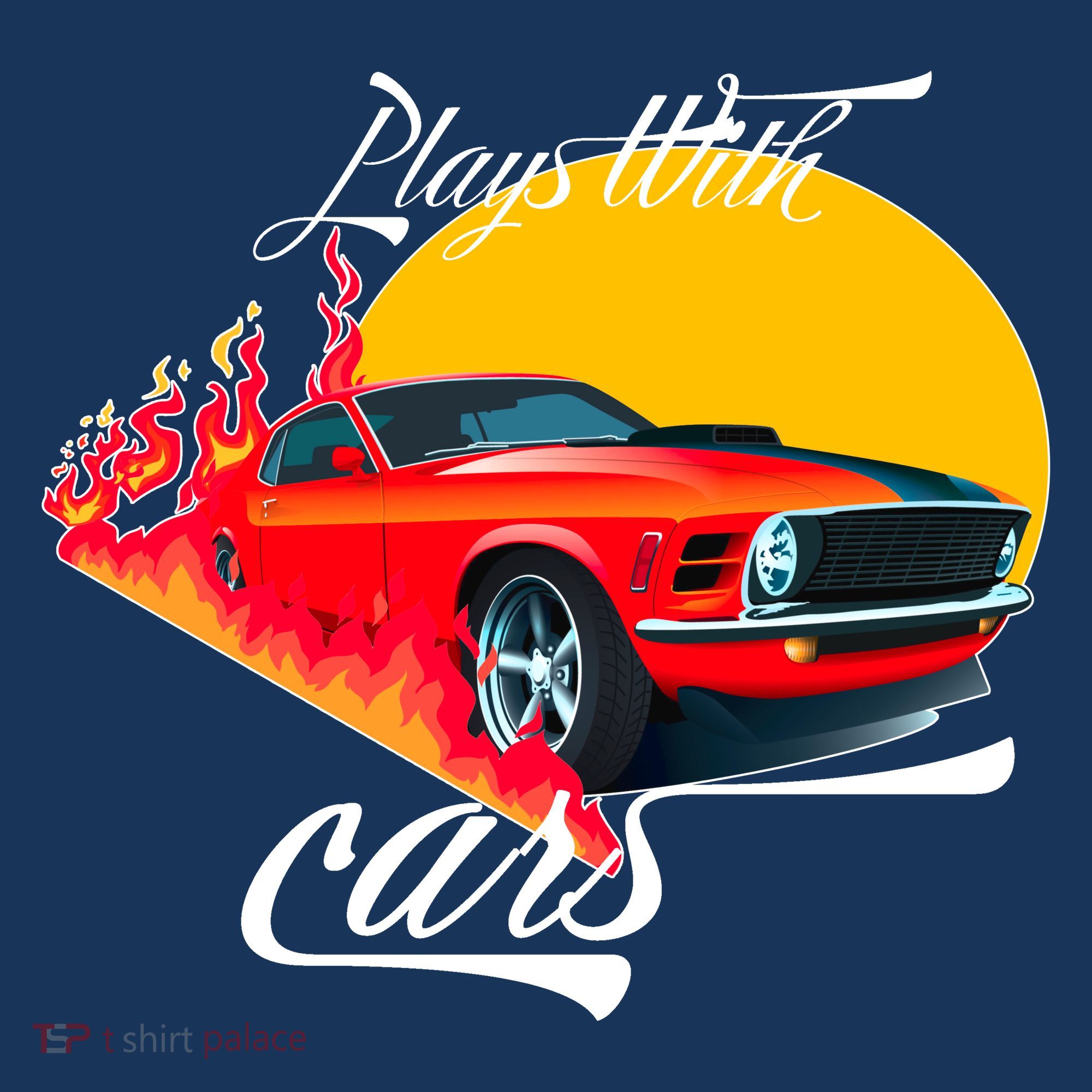 Plays With Cars Matching Family Toddler T-Shirt