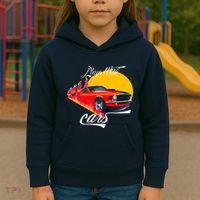Plays With Cars Matching Family Kids Hoodie thumb 3