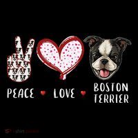 Peace Love Boston Terrier Dog Gifts Coffee Mug thumb 5
