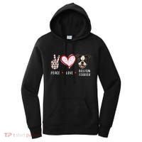 Peace Love Boston Terrier Dog Gifts Women's Hoodie thumb 0