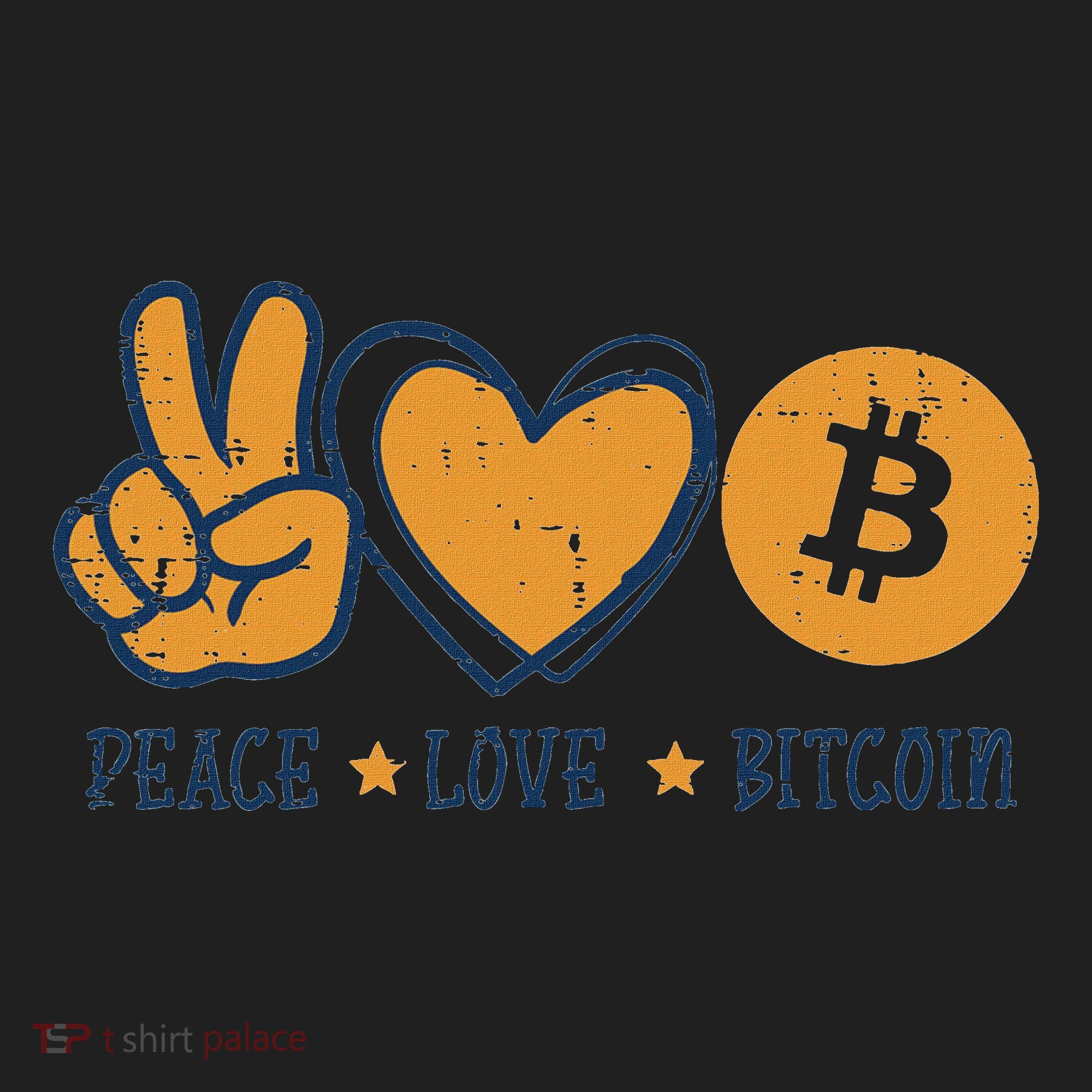 Peace Love Bitcoin Crypto Cryptocurrency Hippie Beanie