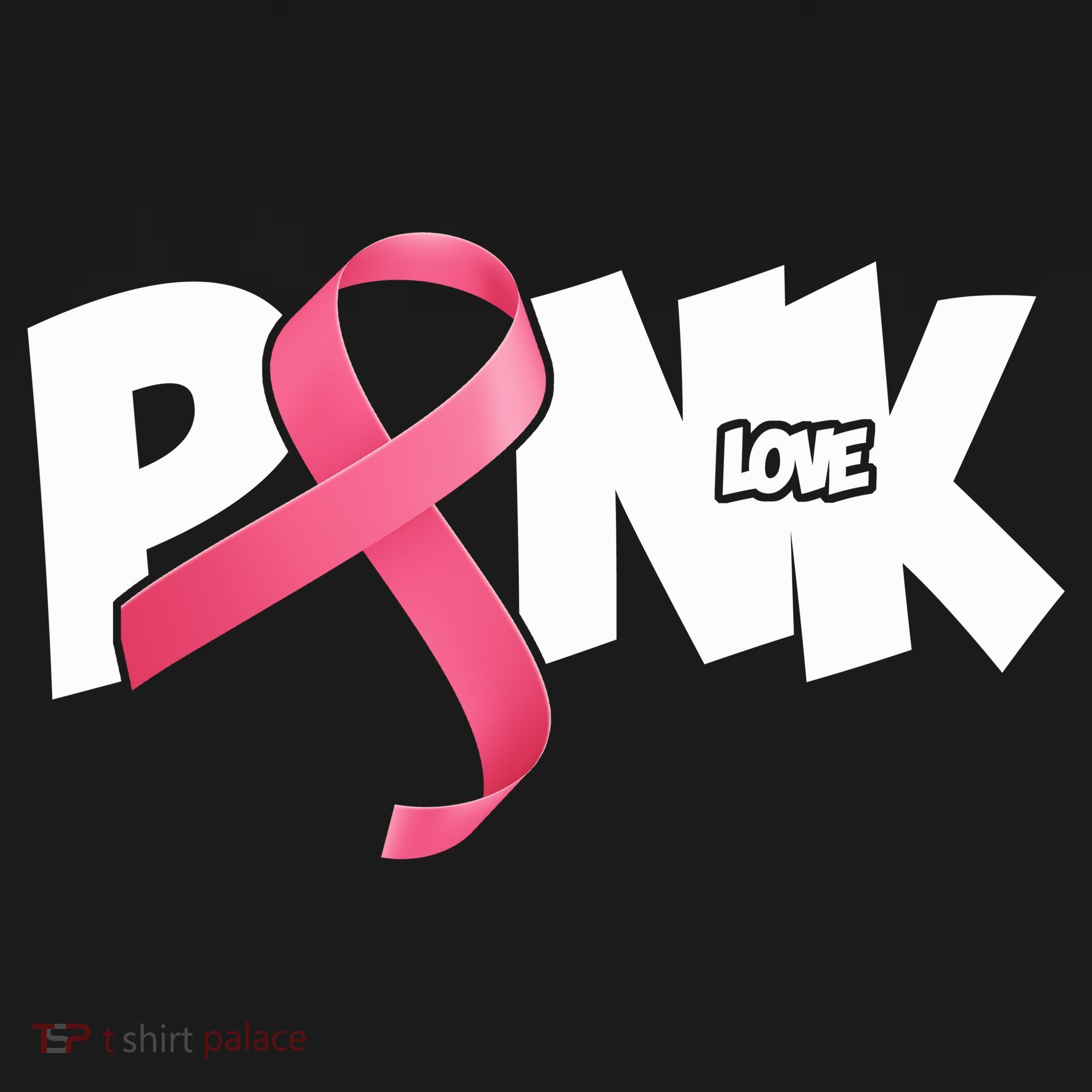 Pink Love Breast Cancer Ribbon Toddler Hoodie