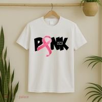 Pink Love Breast Cancer Ribbon T-Shirt thumb 2