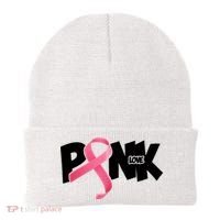 Pink Love Breast Cancer Ribbon Beanie thumb 0