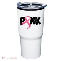 Pink Love Breast Cancer Ribbon Tumbler thumb 0