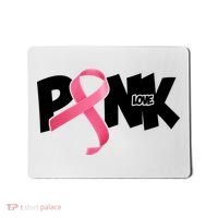 Pink Love Breast Cancer Ribbon Mousepad thumb 0