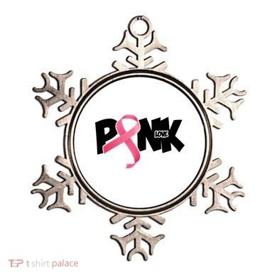 Pink Love Breast Cancer Ribbon Ornament
