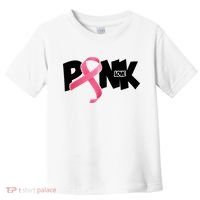 Pink Love Breast Cancer Ribbon Toddler T-Shirt thumb 0