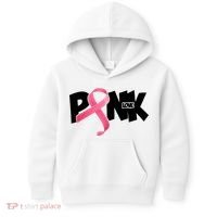 Pink Love Breast Cancer Ribbon Kids Hoodie thumb 0