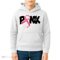 Pink Love Breast Cancer Ribbon Kids Hoodie thumb 4