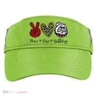 Peace Love Bulldogs Adult Drive Performance Visor thumb 0