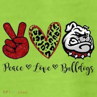 Peace Love Bulldogs Adult Drive Performance Visor thumb 2