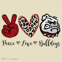Peace Love Bulldogs Comfort Colors Boxy T-Shirt thumb 3