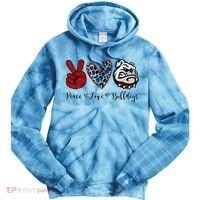 Peace Love Bulldogs Tie Dye Hoodie thumb 0