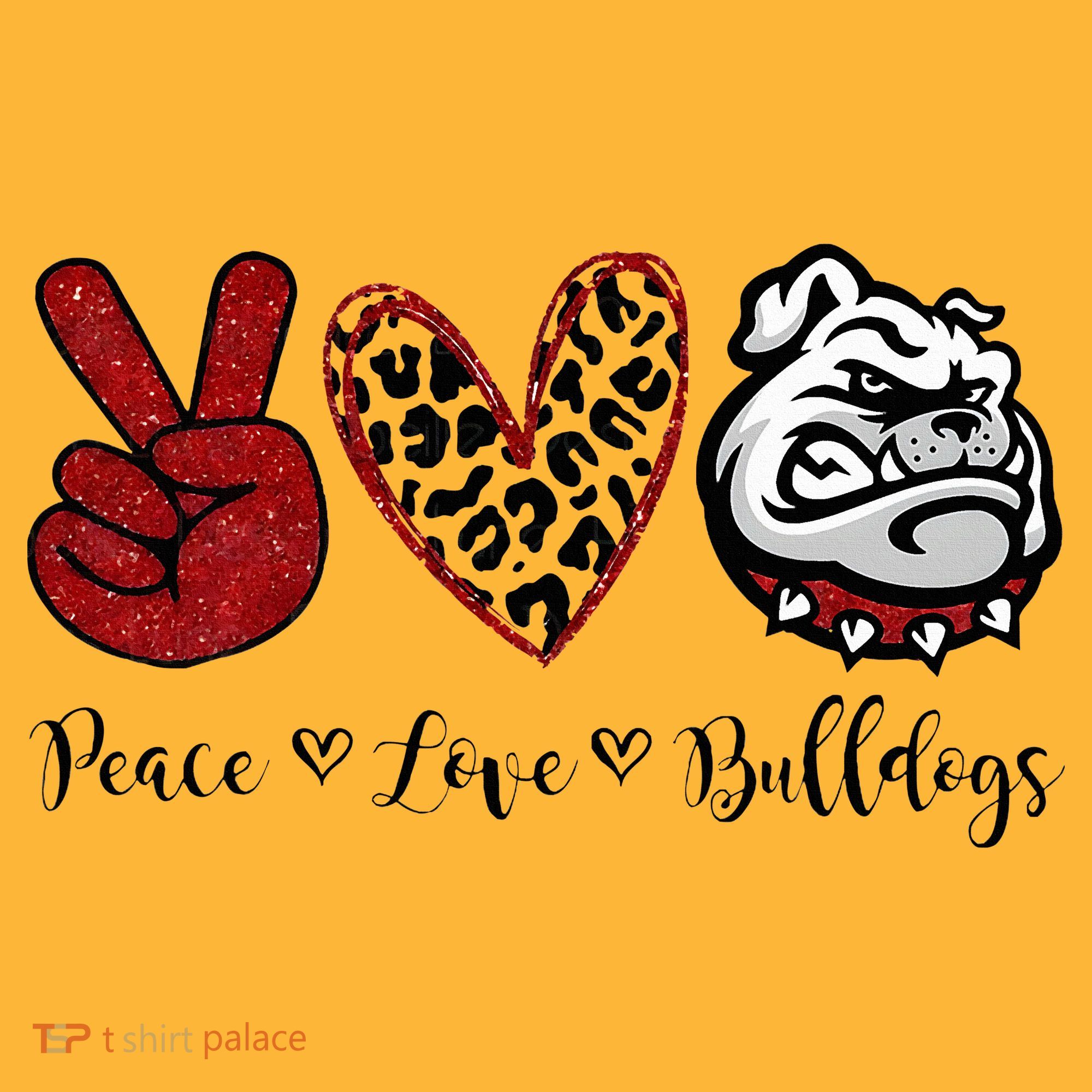 Peace Love Bulldogs Sustainable Knit Beanie