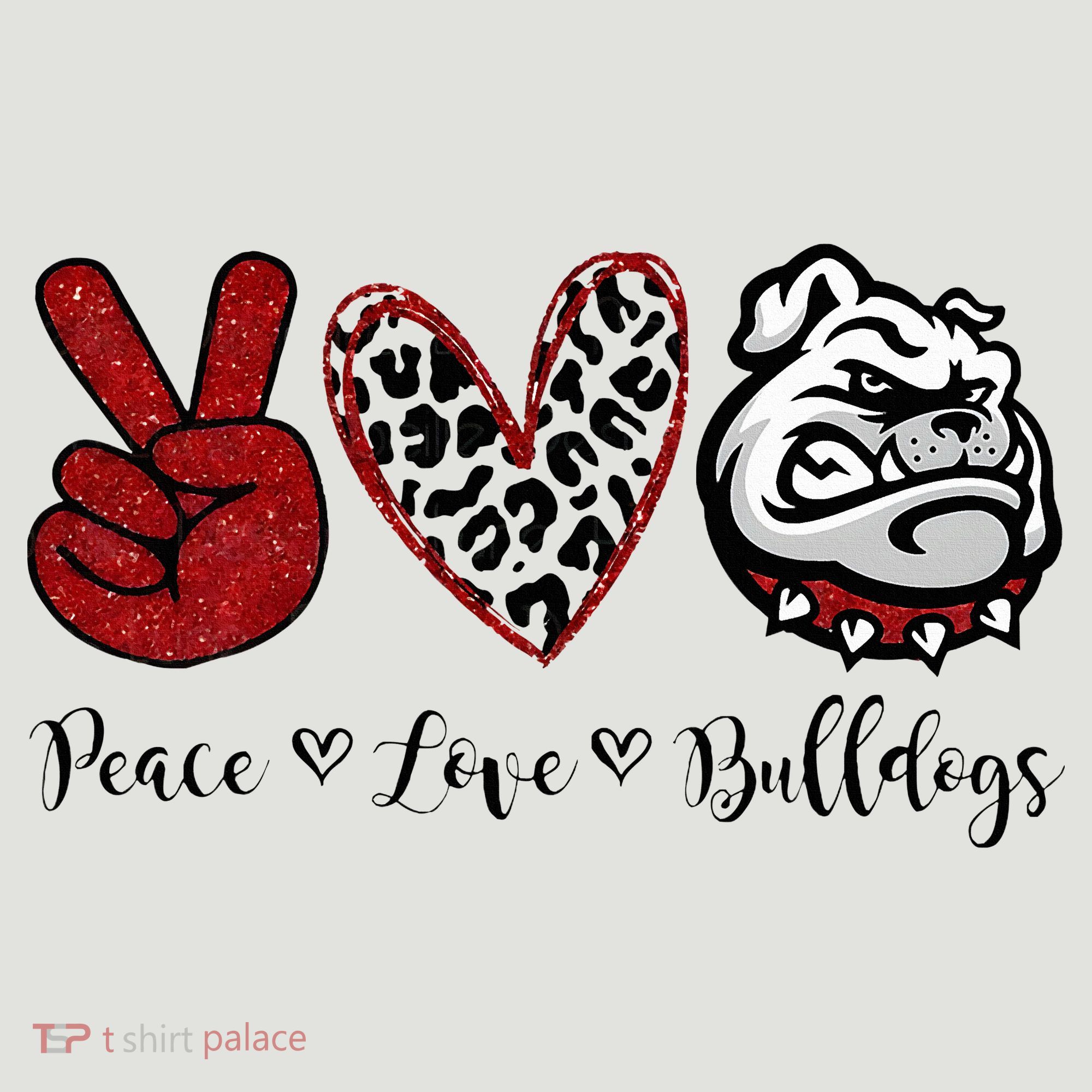 Peace Love Bulldogs 24oz Duet Stainless Steel Tumbler