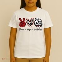 Peace Love Bulldogs T-Shirt thumb 4