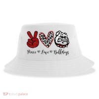 Peace Love Bulldogs Sustainable Bucket Hat thumb 0