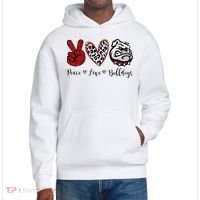 Peace Love Bulldogs District V.I.T. Heavyweight Hoodie thumb 0