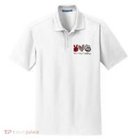Peace Love Bulldogs Dry Zone Grid Polo thumb 0