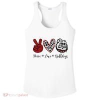 Peace Love Bulldogs Ladies PosiCharge Competitor Racerback Tank thumb 0